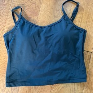 Kortni Jeane black ladder back swim top